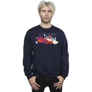 Disney Men's Big Hero 6 Baymax Hiro Bridge Sweatshirt in Navy Size: Medium Navy M Disney Men's Big Hero 6 Baymax Hiro Bridge Sweatshirt in Navy Size: Medium Navy M