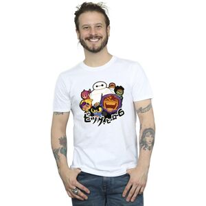 Disney Men's Big Hero 6 Baymax Group Manga T-Shirt in White Size: 5XL White 5XL Disney Men's Big Hero 6 Baymax Group Manga T-Shirt in White Size: 5XL White 5XL