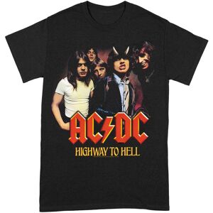 AC/DC Men's Highway To Hell T-Shirt in Black Size: 2XL Black 2XL AC/DC Men's Highway To Hell T-Shirt in Black Size: 2XL Black 2XL