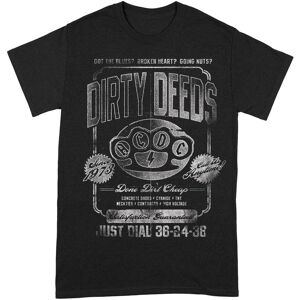 AC/DC Men's Dirty Deeds Done Cheap Just Dial T-Shirt in Black Size: Medium Black M AC/DC Men's Dirty Deeds Done Cheap Just Dial T-Shirt in Black Size: Medium Black M