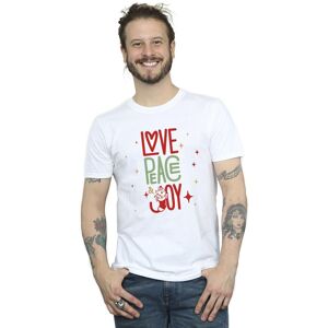 Disney Men's The Aristocats Marie Love Peace Joy T-Shirt in White Size: Large White L Disney Men's The Aristocats Marie Love Peace Joy T-Shirt in White Size: Large White L
