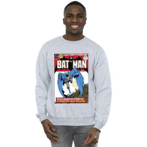 DC Comics Men's Running Batman Cover Sweatshirt in Grey Size: Large Grey L DC Comics Men's Running Batman Cover Sweatshirt in Grey Size: Large Grey L
