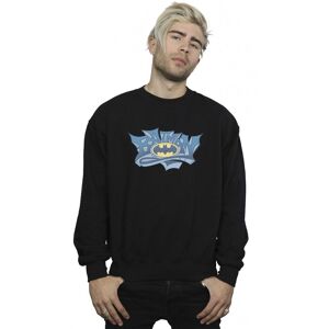DC Comics Men's Batman Graffiti Logo Sweatshirt in Black Size: 2XL Black 2XL DC Comics Men's Batman Graffiti Logo Sweatshirt in Black Size: 2XL Black 2XL