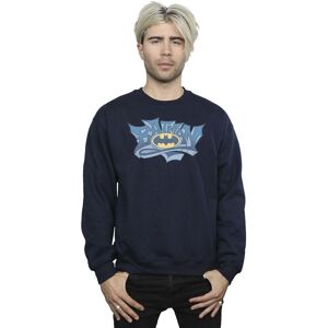 DC Comics Men's Batman Graffiti Logo Sweatshirt in Navy Size: Large Navy L DC Comics Men's Batman Graffiti Logo Sweatshirt in Navy Size: Large Navy L