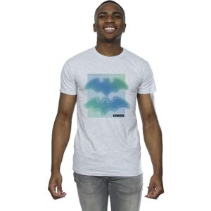 DC Comics Men's Batman Grid Gradient T-Shirt in Grey Size: Small Grey S DC Comics Men's Batman Grid Gradient T-Shirt in Grey Size: Small Grey S