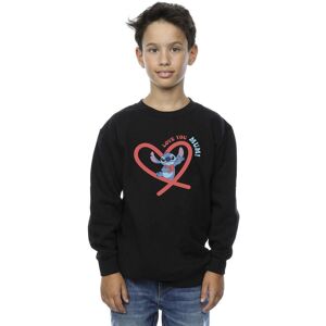 Disney Boy's Lilo & Stitch Love You Mum Sweatshirt in Black Size: 9 Years Black 9 Years Disney Boy's Lilo & Stitch Love You Mum Sweatshirt in Black Size: 9 Years Black 9 Years