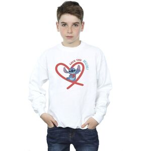 Disney Boy's Lilo & Stitch Love You Mum Sweatshirt in White Size: 3-4 Years White 3-4 Years Disney Boy's Lilo & Stitch Love You Mum Sweatshirt in White Size: 3-4 Years White 3-4 Years