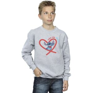 Disney Boy's Lilo & Stitch Love You Mum Sweatshirt in Grey Size: 9 Years Grey 9 Years Disney Boy's Lilo & Stitch Love You Mum Sweatshirt in Grey Size: 9 Years Grey 9 Years