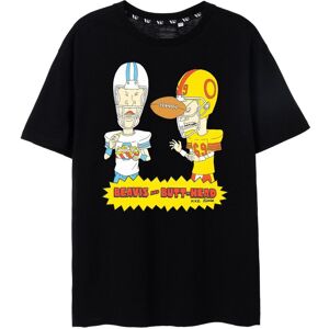 Beavis and Butthead Men's Short Sleeved T-Shirt (Adult Black) in Black Size: Large Black L Beavis and Butthead Men's Short Sleeved T-Shirt (Adult Black) in Black Size: Large Black L