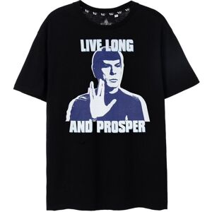 Star Trek Men's Short Sleeved T-Shirt (Adult Black) in Black Size: 3XL Black 3XL Star Trek Men's Short Sleeved T-Shirt (Adult Black) in Black Size: 3XL Black 3XL