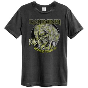 Amplified Men's Killer World Tour ´81 Iron Maiden T-Shirt in Charcoal Size: XS Charcoal XS Amplified Men's Killer World Tour ´81 Iron Maiden T-Shirt in Charcoal Size: XS Charcoal XS