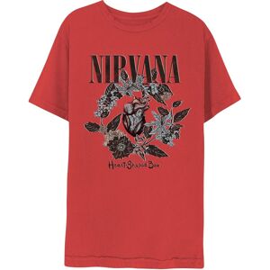 Nirvana Men's Heart Shaped Box T-Shirt in Red Size: Medium Red M Nirvana Men's Heart Shaped Box T-Shirt in Red Size: Medium Red M