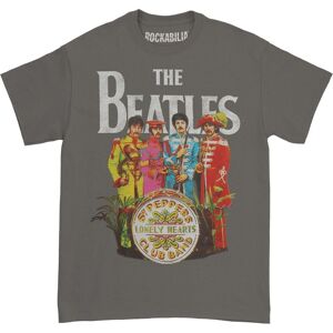 The Beatles Sgt Pepper Grey XL T-Shirt - T-Shirt The Beatles Sgt Pepper Grey XL T-Shirt - T-Shirt