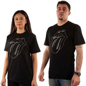 The Rolling Stones Men's Diamante T-Shirt in Black Size: Small Black S The Rolling Stones Men's Diamante T-Shirt in Black Size: Small Black S