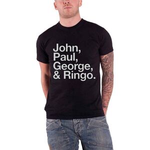 The Beatles John Paul George & Ringo Black T-Shirt - Unisex Adult The Beatles John Paul George & Ringo Black T-Shirt - Unisex Adult