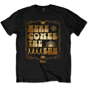 The Beatles Men's Here Comes The Sun Back Print T-Shirt in Black Size: Small Black S The Beatles Men's Here Comes The Sun Back Print T-Shirt in Black Size: Small Black S