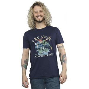 Disney Men's Peter Pan Fly Away To Adventure T-Shirt in Navy Size: Large Navy L Disney Men's Peter Pan Fly Away To Adventure T-Shirt in Navy Size: Large Navy L