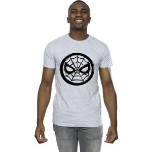 Marvel Men's Spider-Man Chest Logo T-Shirt in Grey Size: 4XL Grey 4XL Marvel Men's Spider-Man Chest Logo T-Shirt in Grey Size: 4XL Grey 4XL