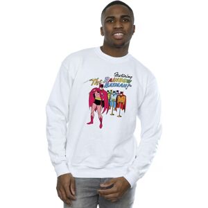 DC Comics Men's Batman Comic Cover Rainbow Batman Sweatshirt in White Size: XL White XL DC Comics Men's Batman Comic Cover Rainbow Batman Sweatshirt in White Size: XL White XL