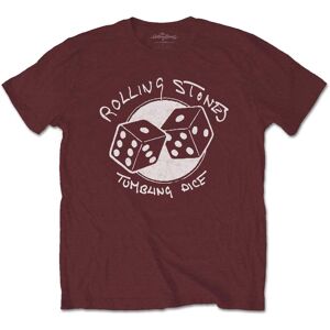 The Rolling Stones Men's Tumbling Dice T-Shirt in Maroon Size: Medium Maroon M The Rolling Stones Men's Tumbling Dice T-Shirt in Maroon Size: Medium Maroon M
