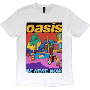 Oasis Men's Be Here Now Illustration Cotton T-Shirt in White Size: 2XL White 2XL Oasis Men's Be Here Now Illustration Cotton T-Shirt in White Size: 2XL White 2XL