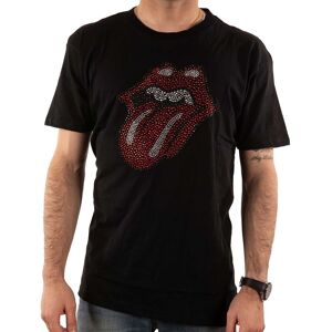 The Rolling Stones Men's Classic Tongue Embellished T-Shirt in Black Size: Medium Black M The Rolling Stones Men's Classic Tongue Embellished T-Shirt in Black Size: Medium Black M