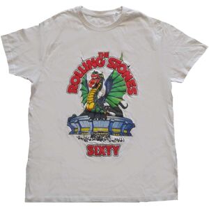 The Rolling Stones Men's Sixty Stadium Dragon Cotton T-Shirt in White Size: 2XL White 2XL The Rolling Stones Men's Sixty Stadium Dragon Cotton T-Shirt in White Size: 2XL White 2XL