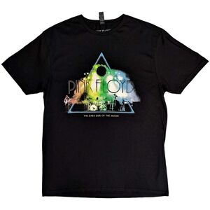 Pink Floyd Men's Live Band Rainbow Cotton T-Shirt in Black Size: Small Black S Pink Floyd Men's Live Band Rainbow Cotton T-Shirt in Black Size: Small Black S