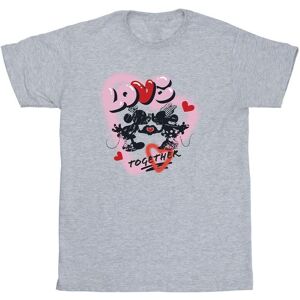 Disney Men's Love Together Mickey & Minnie Mouse T-Shirt in Grey Size: 3XL Grey 3XL Disney Men's Love Together Mickey & Minnie Mouse T-Shirt in Grey Size: 3XL Grey 3XL
