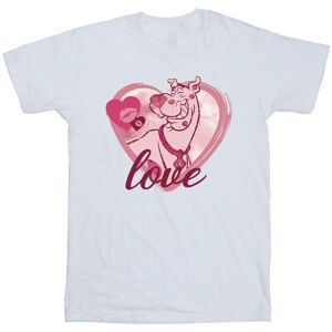 Scooby Doo Men's Love Kisses Cotton T-Shirt in White Size: Large White L Scooby Doo Men's Love Kisses Cotton T-Shirt in White Size: Large White L