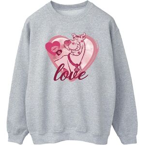 Scooby Doo Men's Love Kisses Sweatshirt in Grey Size: Large Grey L Scooby Doo Men's Love Kisses Sweatshirt in Grey Size: Large Grey L