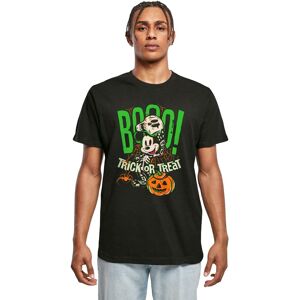Disney Men's Boo Trick Or Treat Mickey Mouse Cotton T-Shirt in Black Size: Large Black L Disney Men's Boo Trick Or Treat Mickey Mouse Cotton T-Shirt in Black Size: Large Black L