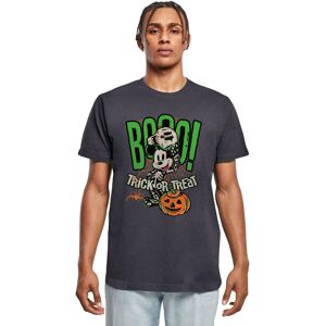 Disney Men's Boo Trick Or Treat Mickey Mouse Cotton T-Shirt in Navy Size: Large Navy L Disney Men's Boo Trick Or Treat Mickey Mouse Cotton T-Shirt in Navy Size: Large Navy L