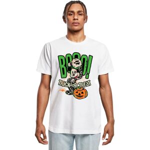 Disney Men's Boo Trick Or Treat Mickey Mouse Cotton T-Shirt in White Size: 4XL White 4XL Disney Men's Boo Trick Or Treat Mickey Mouse Cotton T-Shirt in White Size: 4XL White 4XL