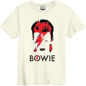 Amplified Men's Aladdin Sane David Bowie T-Shirt in White Size: Large White L Amplified Men's Aladdin Sane David Bowie T-Shirt in White Size: Large White L