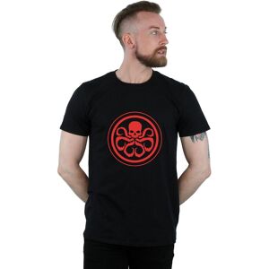 Marvel Men's Hydra Logo Cotton T-Shirt in Black Size: Small Black S Marvel Men's Hydra Logo Cotton T-Shirt in Black Size: Small Black S