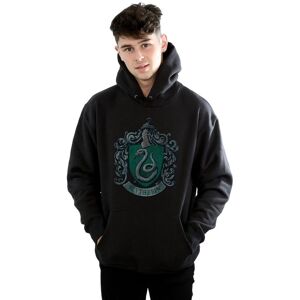 Harry Potter Men's Slytherin Cotton Hoodie in Black Size: Large Black L Harry Potter Men's Slytherin Cotton Hoodie in Black Size: Large Black L