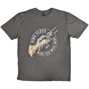 Pink Floyd Men's Wish You Were Here 1975 Cotton T-Shirt in Charcoal Size: Small Charcoal S Pink Floyd Men's Wish You Were Here 1975 Cotton T-Shirt in Charcoal Size: Small Charcoal S