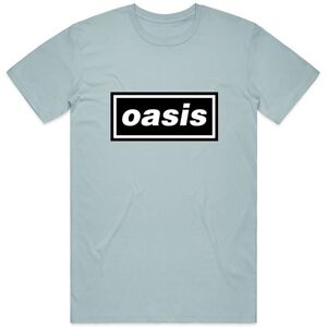 Oasis Men's Decca Logo T-Shirt in Light Blue Size: Large Light Blue L Oasis Men's Decca Logo T-Shirt in Light Blue Size: Large Light Blue L