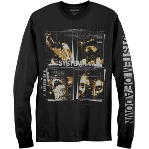 System Of A Down Men's Faces Long-Sleeved T-Shirt in Black Size: 2XL Black 2XL System Of A Down Men's Faces Long-Sleeved T-Shirt in Black Size: 2XL Black 2XL