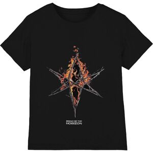 Bring Me The Horizon Men's Flame Hex Logo T-Shirt in Black Size: 2XL Black 2XL Bring Me The Horizon Men's Flame Hex Logo T-Shirt in Black Size: 2XL Black 2XL