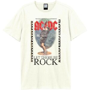 Amplified Men's Let There Be Rock Angus AC DC T-Shirt in White Size: Medium White M Amplified Men's Let There Be Rock Angus AC DC T-Shirt in White Size: Medium White M