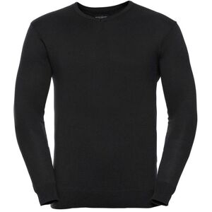 Russell Collection Men's Cotton Acrylic V Neck Sweatshirt in Black Size: 2XL Black 2XL Russell Collection Men's Cotton Acrylic V Neck Sweatshirt in Black Size: 2XL Black 2XL