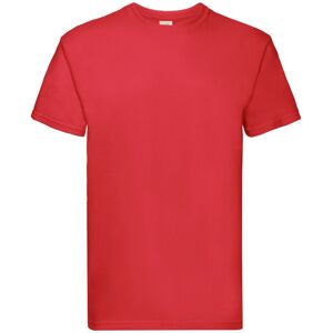 Fruit of the Loom Men's Super Premium Plain T-Shirt in Red Size: Small Red S Fruit of the Loom Men's Super Premium Plain T-Shirt in Red Size: Small Red S