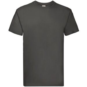 Fruit of the Loom Men's Super Premium Plain T-Shirt in Mid Grey Size: Small Mid Grey S Fruit of the Loom Men's Super Premium Plain T-Shirt in Mid Grey Size: Small Mid Grey S