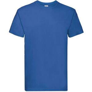 Fruit of the Loom Men's Super Premium Plain T-Shirt in Blue Size: 2XL Blue 2XL Fruit of the Loom Men's Super Premium Plain T-Shirt in Blue Size: 2XL Blue 2XL