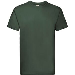 Fruit of the Loom Men's Super Premium Plain T-Shirt in Bottle Green Size: Small Bottle Green S Fruit of the Loom Men's Super Premium Plain T-Shirt in Bottle Green Size: Small Bottle Green S