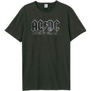 Amplified Men's Back In Black AC DC T-Shirt in Charcoal Size: 2XL Charcoal 2XL Amplified Men's Back In Black AC DC T-Shirt in Charcoal Size: 2XL Charcoal 2XL