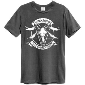 Amplified Men's Pure American Metal Lamb Of God T-Shirt in Charcoal Size: XL Charcoal XL Amplified Men's Pure American Metal Lamb Of God T-Shirt in Charcoal Size: XL Charcoal XL
