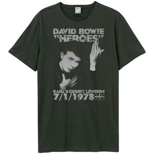 Amplified Men's Heroes 1978 David Bowie T-Shirt in Charcoal Size: XL Charcoal XL Amplified Men's Heroes 1978 David Bowie T-Shirt in Charcoal Size: XL Charcoal XL